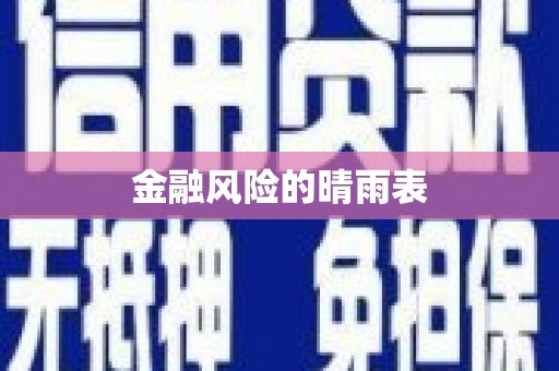 寻甸金融风险的晴雨表
