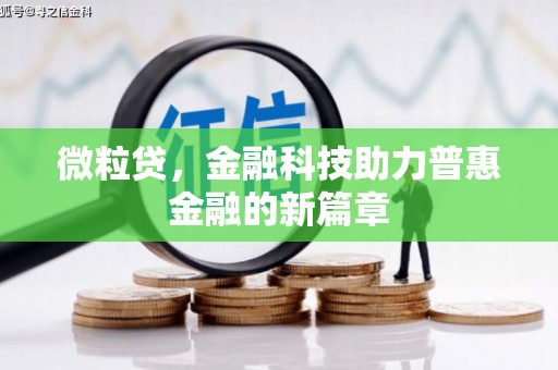 寻甸微粒贷，金融科技助力普惠金融的新篇章