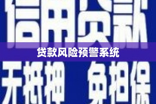 寻甸贷款风险预警系统