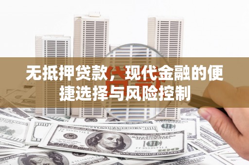 寻甸无抵押贷款，现代金融的便捷选择与风险控制