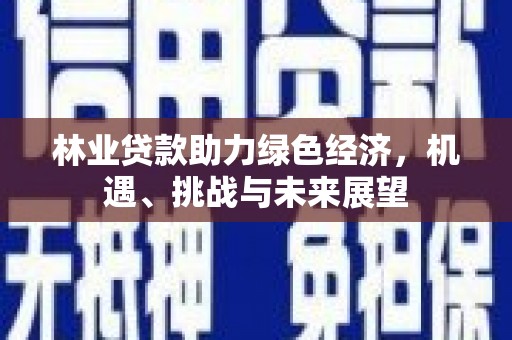寻甸林业贷款助力绿色经济，机遇、挑战与未来展望