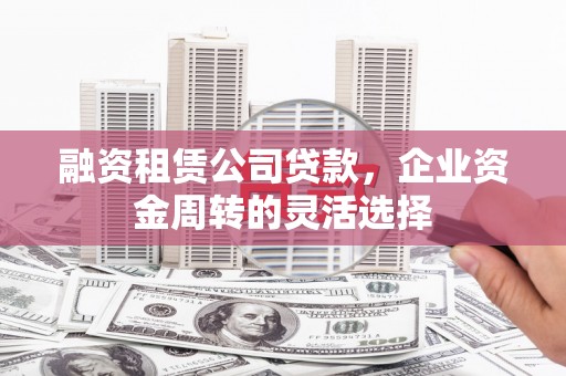 寻甸融资租赁公司贷款，企业资金周转的灵活选择