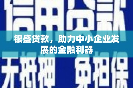 寻甸银盛贷款，助力中小企业发展的金融利器