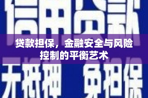 寻甸贷款担保，金融安全与风险控制的平衡艺术