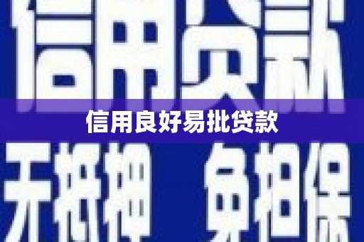 寻甸信用良好易批贷款