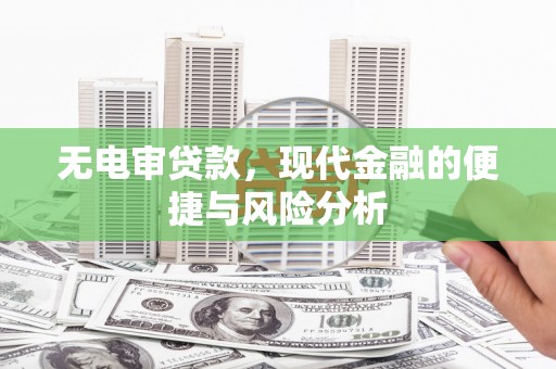 寻甸无电审贷款，现代金融的便捷与风险分析