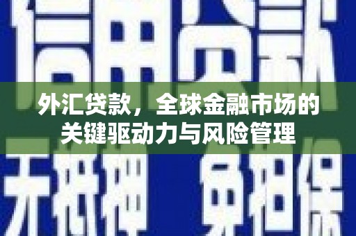 寻甸外汇贷款，全球金融市场的关键驱动力与风险管理