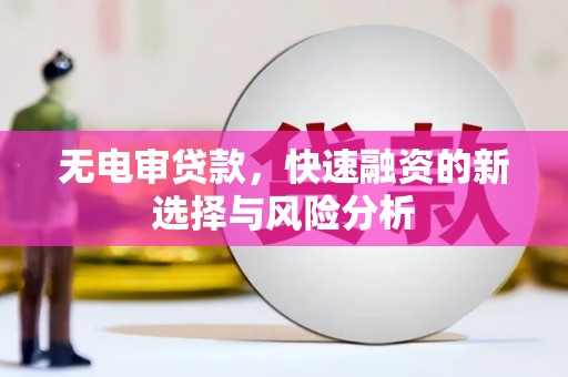 寻甸无电审贷款，快速融资的新选择与风险分析