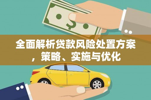 寻甸全面解析贷款风险处置方案，策略、实施与优化