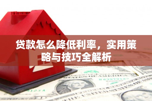 寻甸贷款怎么降低利率，实用策略与技巧全解析
