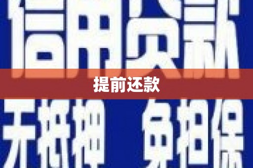 寻甸提前还款