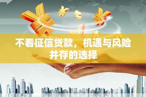寻甸不看征信贷款，机遇与风险并存的选择